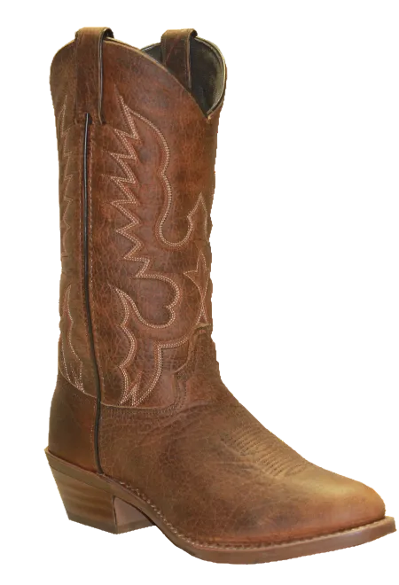 12" Men Western American Bison Tan (#6403) - Silverado Boots