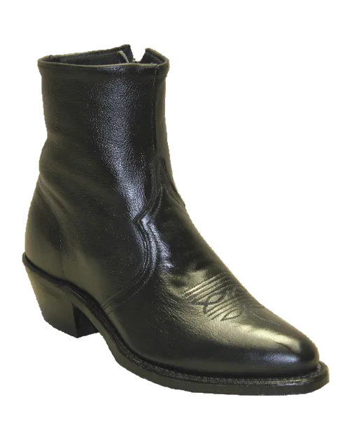 7" Men Western Zipper Black (3151) - Silverado Boots