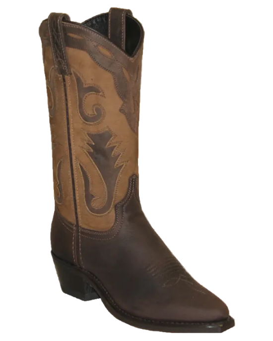 11" Ladies Western Two Toned Brown-Tan (4540) - Silverado Boots