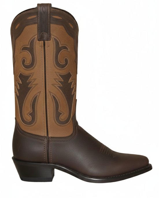 11" Ladies Western Two Toned Brown-Tan (4540) - Silverado Boots