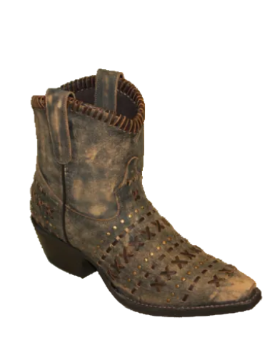 6" Ladies Distressed Western Brown (5074) - Silverado Boots