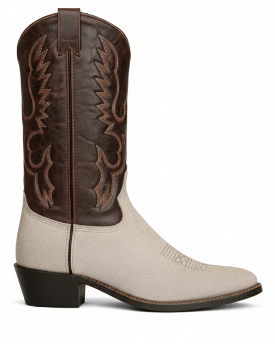 12" Men Western Grey-Mahogany (6416) - Silverado Boots