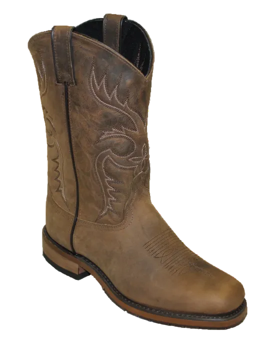 11" Men Western Dakota Stockman Tan (6725) - Silverado Boots
