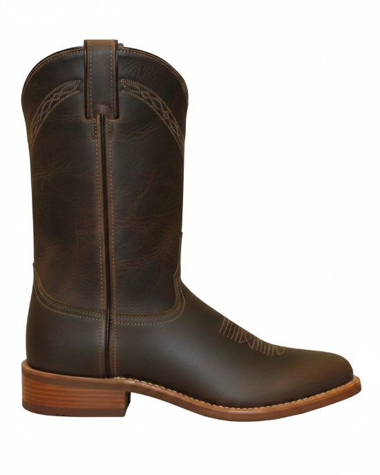 11" Men Western Cowhide Wingtip Brown (6732) - Silverado Boots