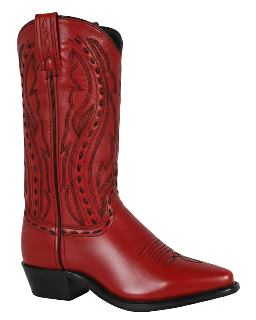 11" Ladies Polished Western Red (9002) - Silverado Boots