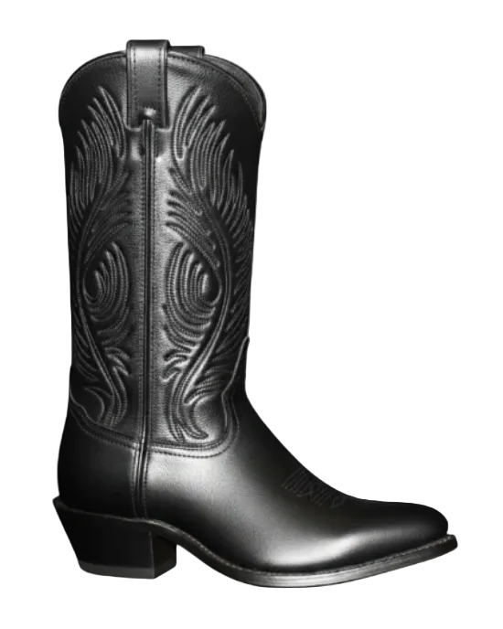 11" Ladies Polished Western Black (9050) - Silverado Boots