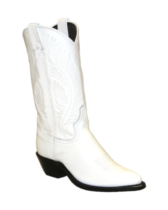 11" Ladies Polished Western White (9054) - Silverado Boots