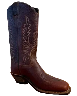 11" Ladies Western Rugged Briar American Bison (#9077) - Silverado Boots