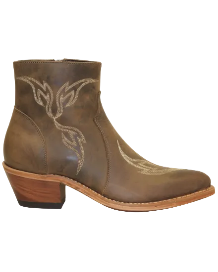 5.5" Ladies Western Bootie Tan (9407) - Silverado Boots